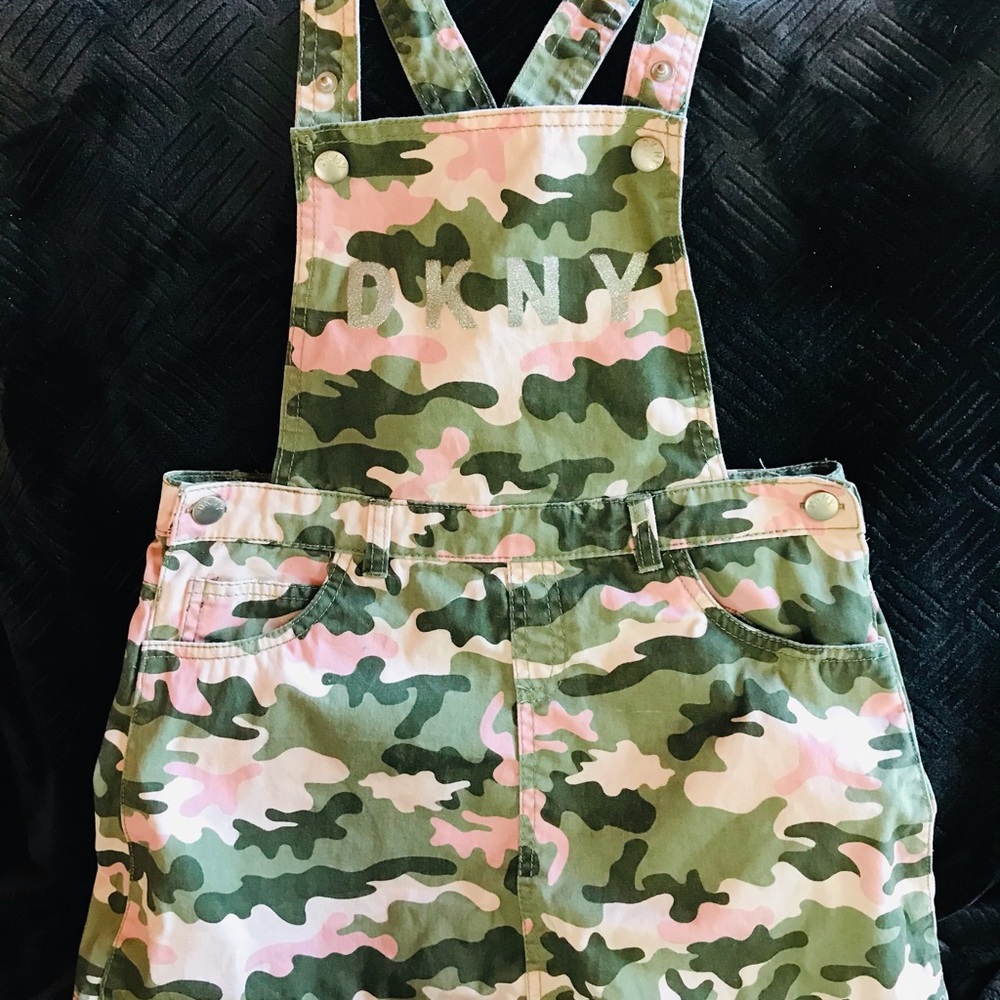 DKNY girls camo overalls - Picture 2 of 8
